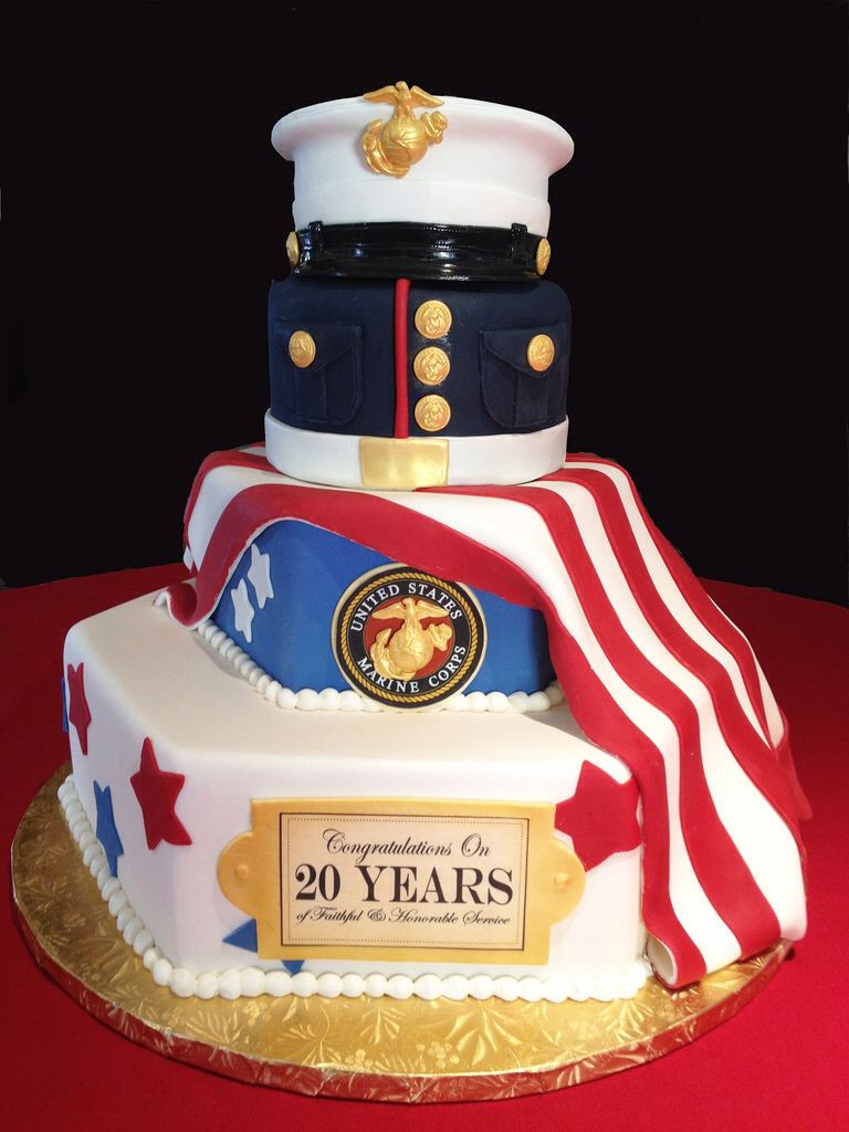Military Retirement Party Ideas
 Marine Corps Retirement Cake
