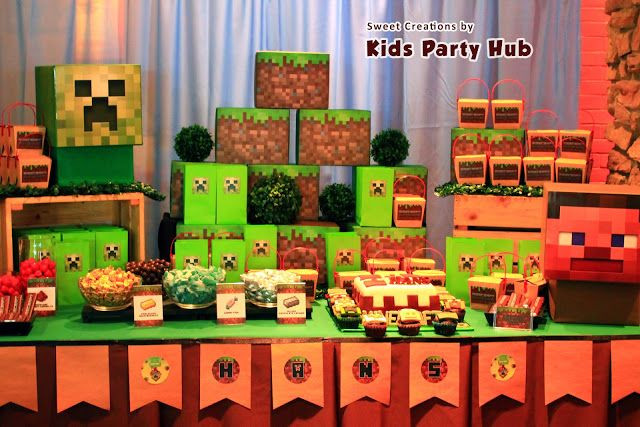 Minecraft Birthday Supplies Party City
 Minecraft Candy Buffet
