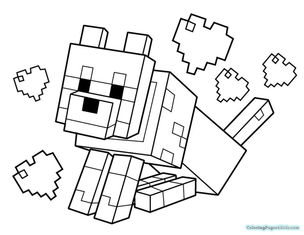Minecraft Coloring Pages For Girls
 minecraft coloring pages free 19