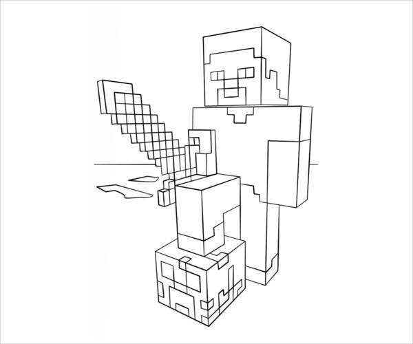 Minecraft Coloring Pages For Girls
 10 Minecraft Coloring Pages JPG Download