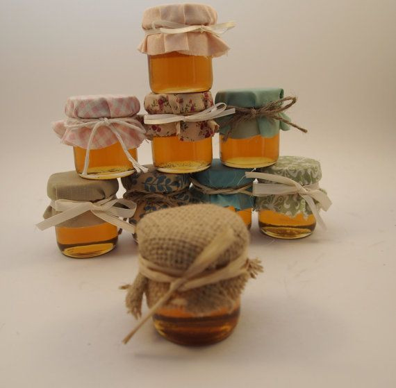 Mini Mason Jar Wedding Favors
 60 Mini Mason Jars Custom Made Wedding Favors For The