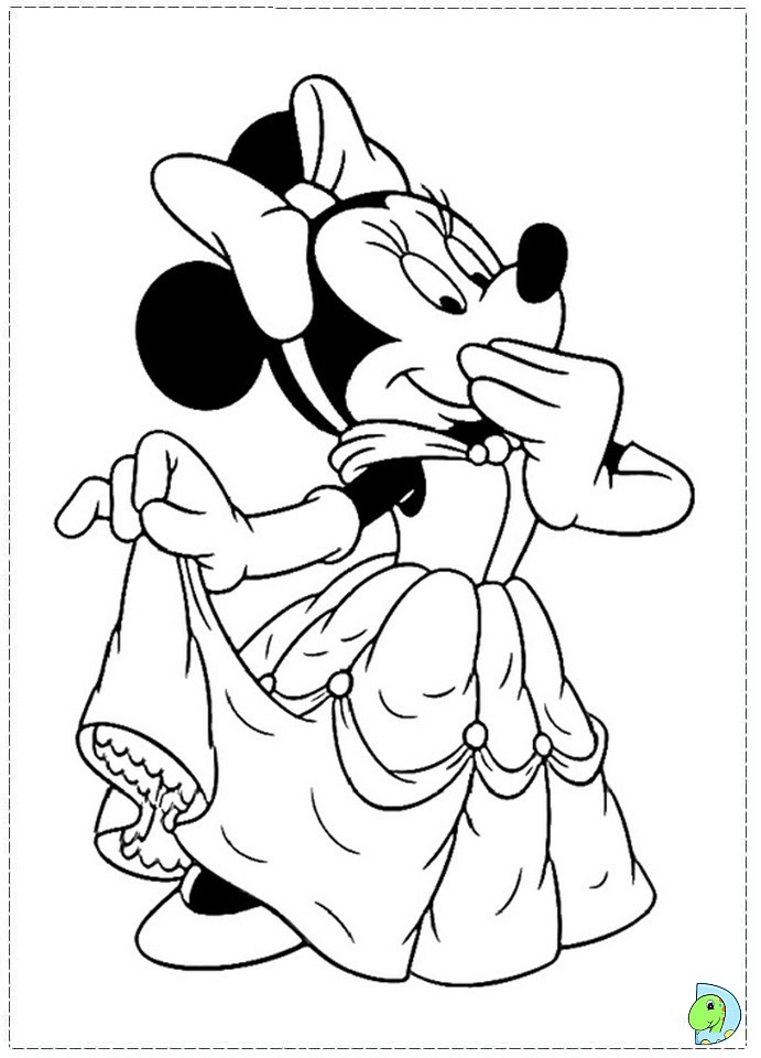 Mini Mouse Printable Coloring Pages
 Minnie Mouse Coloring page DinoKids