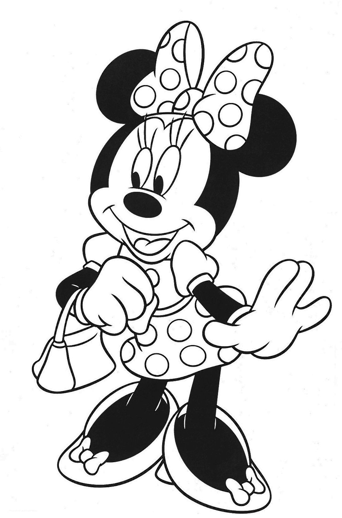 Mini Mouse Printable Coloring Pages
 Minnie Mouse