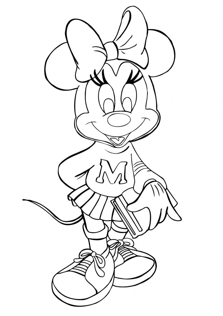 Mini Mouse Printable Coloring Pages
 Free Printable Minnie Mouse Coloring Pages For Kids