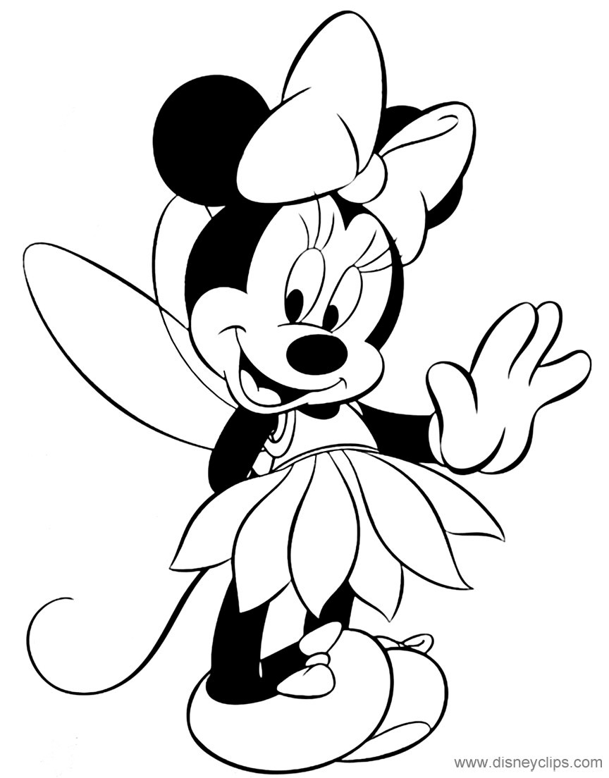 Mini Mouse Printable Coloring Pages
 Minnie Mouse Coloring Pages