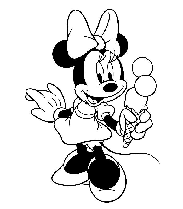 Mini Mouse Printable Coloring Pages
 Minnie mouse Coloring Pages Coloringpages1001
