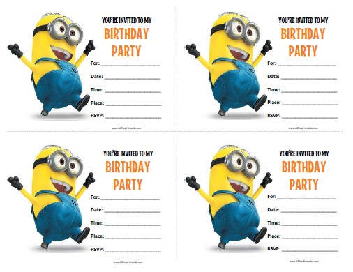 Minions Birthday Invitations
 40th Birthday Ideas Minion Birthday Invitations Templates