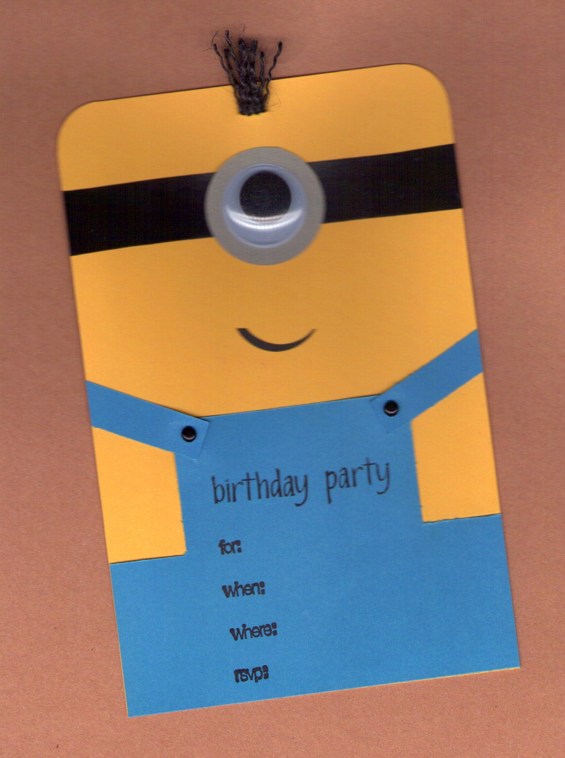 Minions Birthday Invitations
 Minion Birthday Invitations 10pk by BongelBlessings on Etsy