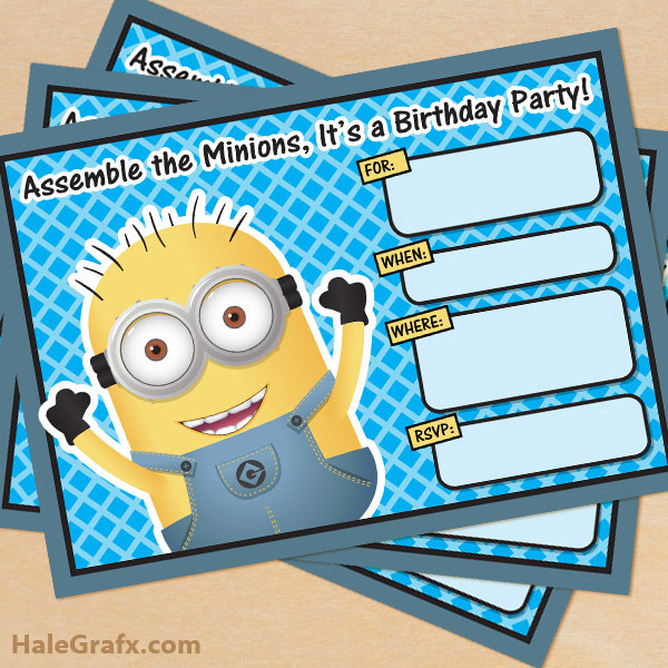 Minions Birthday Invitations
 40th Birthday Ideas Birthday Invitation Template Minions