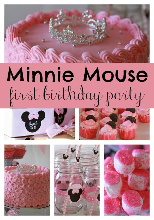 Minnie Mouse 1st Birthday Party
 Sweet Minnie Mouse First Birthday Pretty My Party