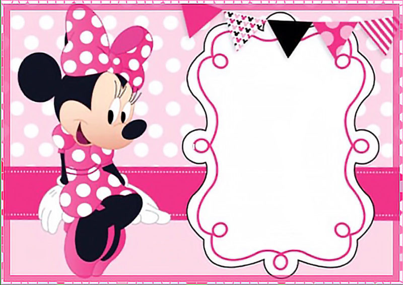 Minnie Mouse Birthday Invitations Printable
 Printable Minnie Mouse Birthday Party Invitation Template