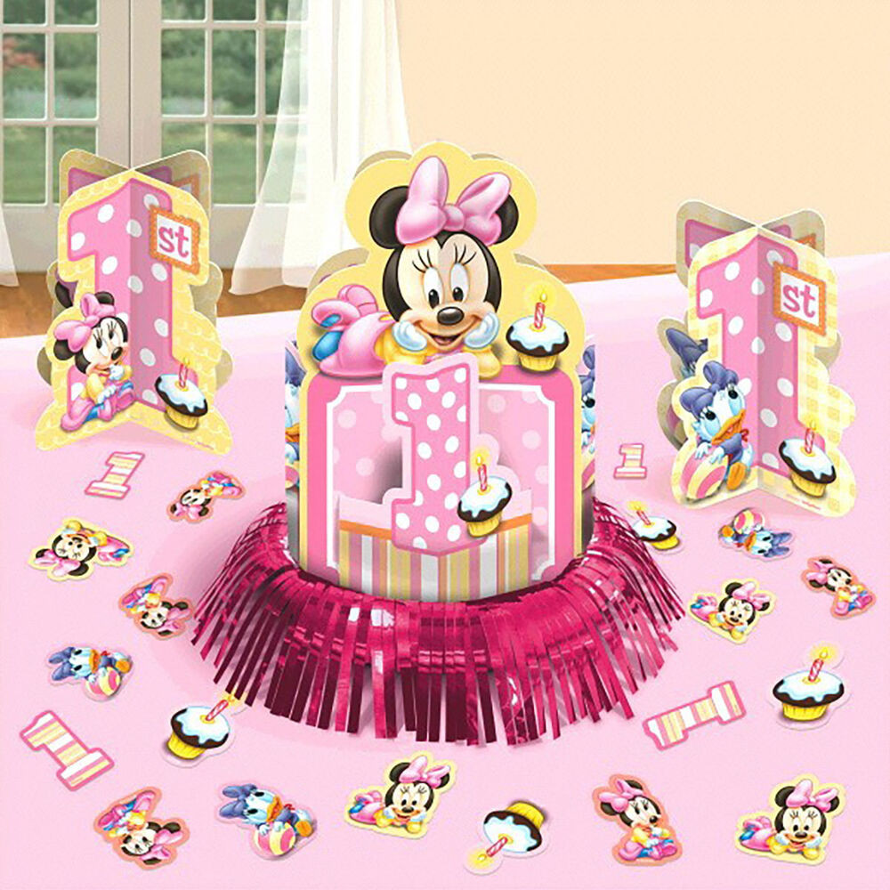 Minnie Mouse Birthday Party Decorations
 Disney Baby Minnie Mouse 1st Birthday Party Table