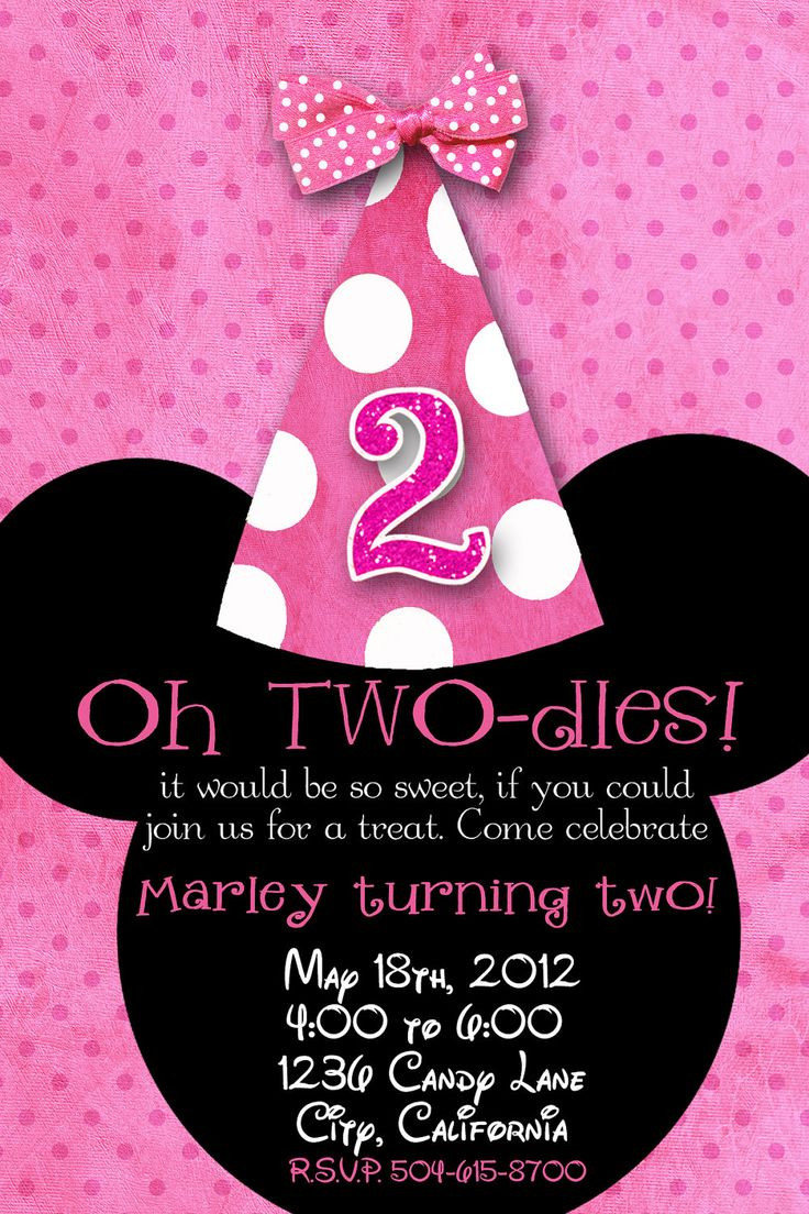Minnie Mouse Custom Birthday Invitations
 Custom Minnie Mouse Birthday Invitations