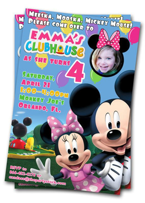 Minnie Mouse Custom Birthday Invitations
 Minnie Mouse Birthday Invitations Printable Custom Kids