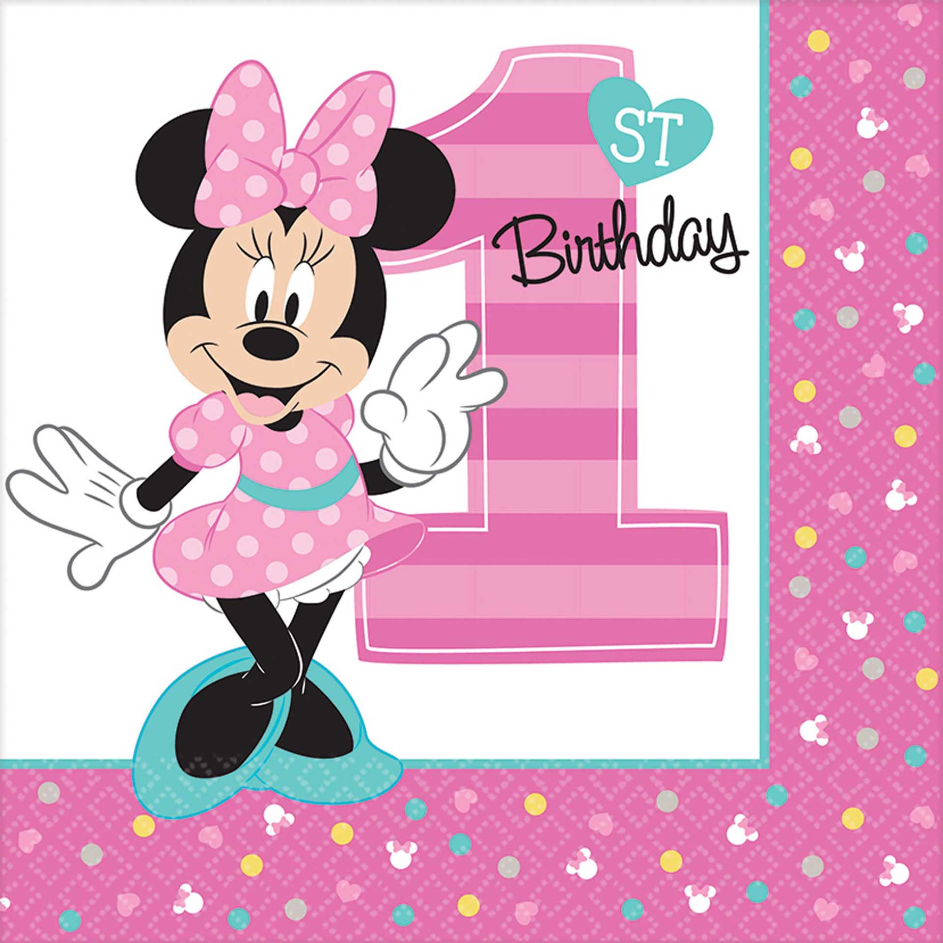 Minnie Mouse Ideas For 1st Birthday Party
 Minnie Mouse 1st Birthday Party Supplies Theme Party Packs