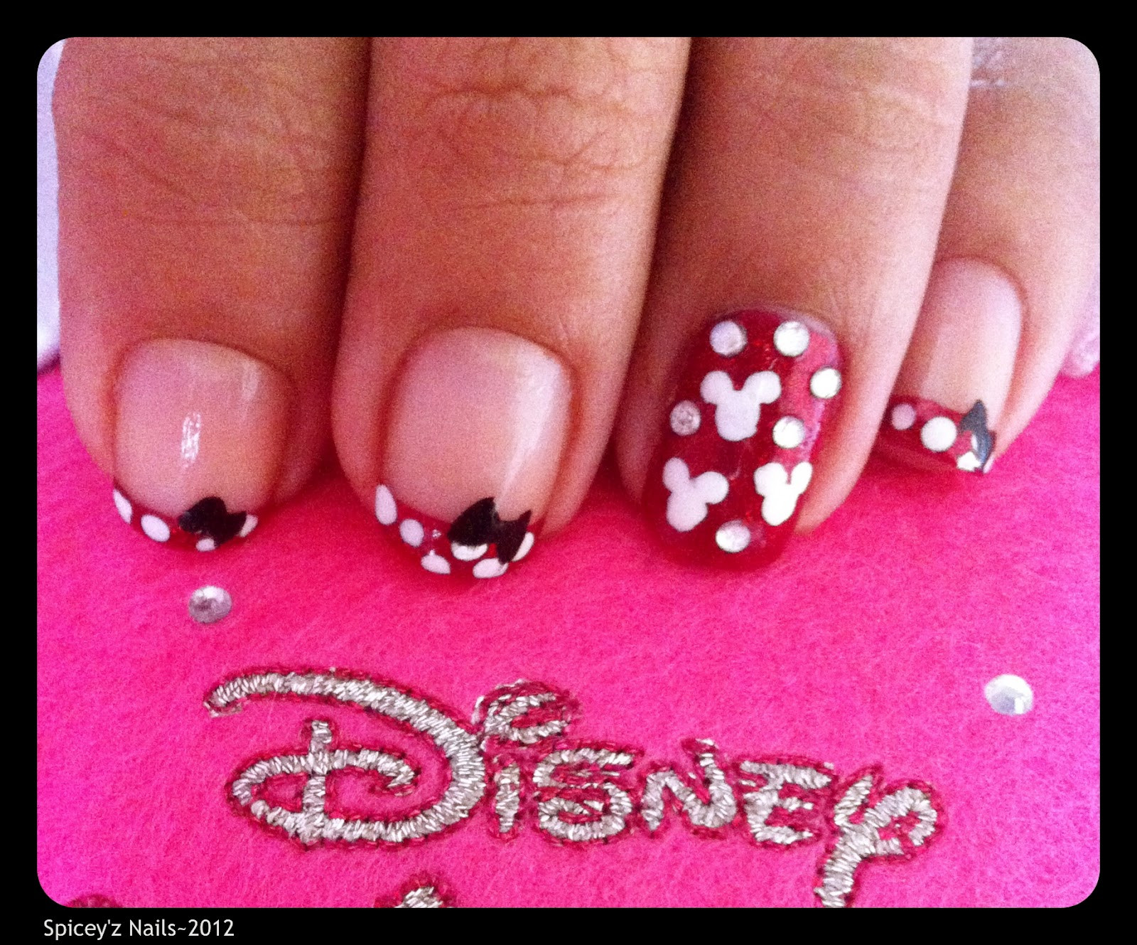 Minnie Mouse Nail Art
 Spicey z Nails Minnie Mouse Nail Art