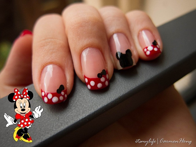 Minnie Mouse Nail Art
 Nail Art Minnie Mouse