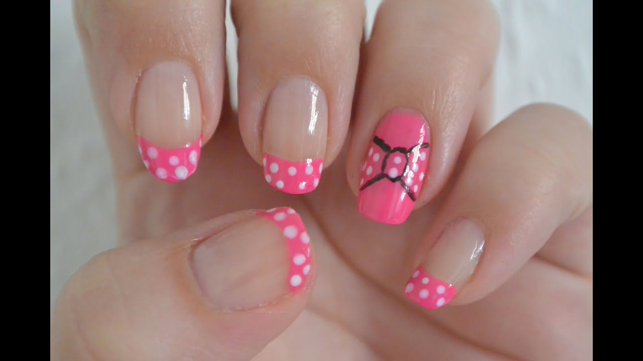 Minnie Mouse Nail Art
 Minnie Mouse Inspired Nail Art Design