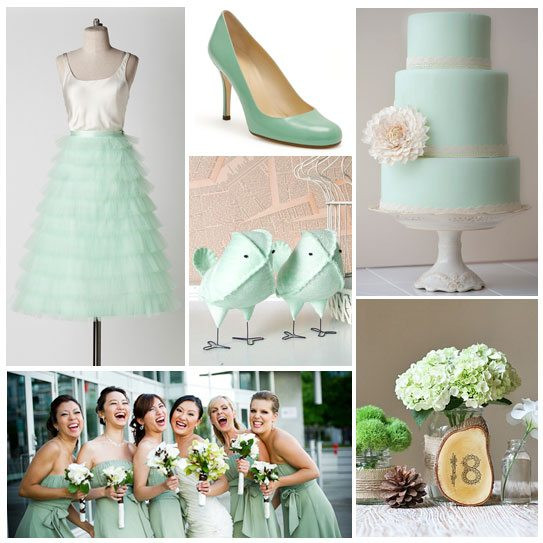 Mint Green Wedding Theme
 Summer Wedding Colour Palettes