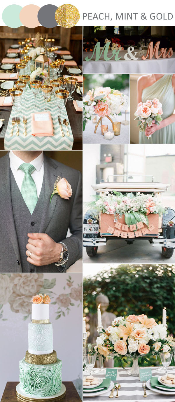 Mint Green Wedding Theme
 8 Stunning Wedding Colors in Shades of Gold for 2017