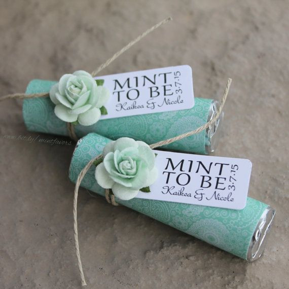 Mint To Be Wedding Favors DIY
 17 Trendy Mint Wedding Ideas