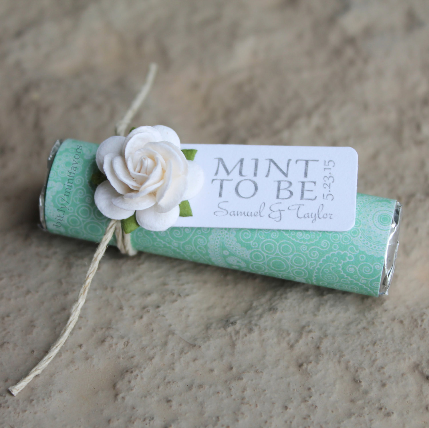 Mint Wedding Favors
 Mint Wedding Favors with Personalized Mint to by
