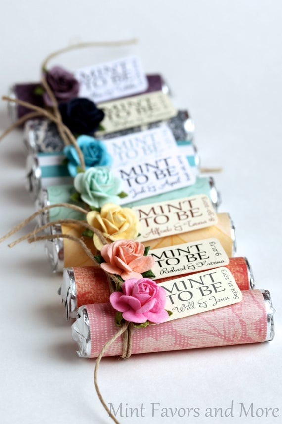 Mint Wedding Favors
 Items similar to Mint Wedding Favor with Personalized