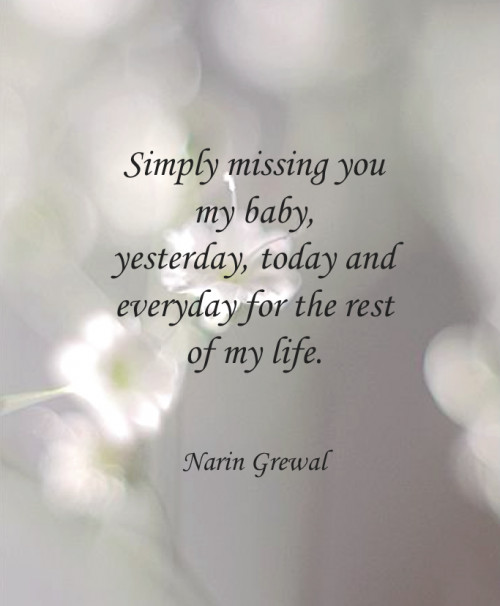 Missing Your Child Quotes
 Simply missing you
