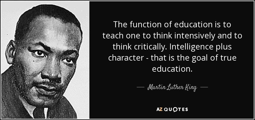 Mlk Education Quotes
 Home Finding Reliable Sources LibGuides at Lanier