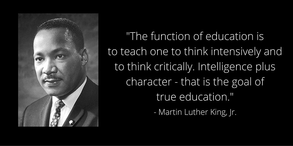 Mlk Education Quotes
 MLK Day A Focus on Education and a Better Tomorrow
