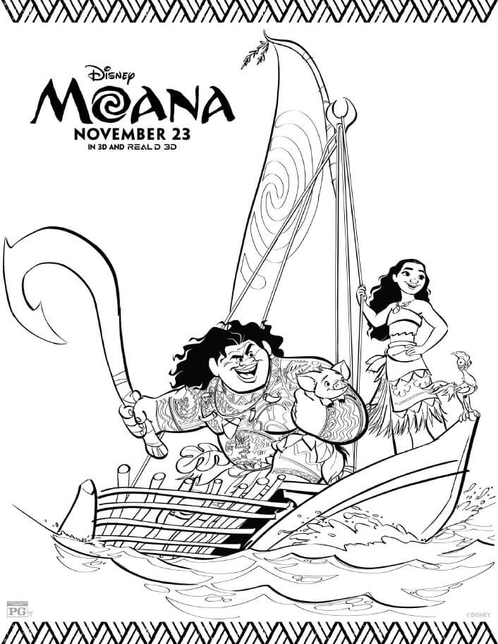 Moana Coloring Pages Printable
 Moana Coloring Pages Free Printables From Disney