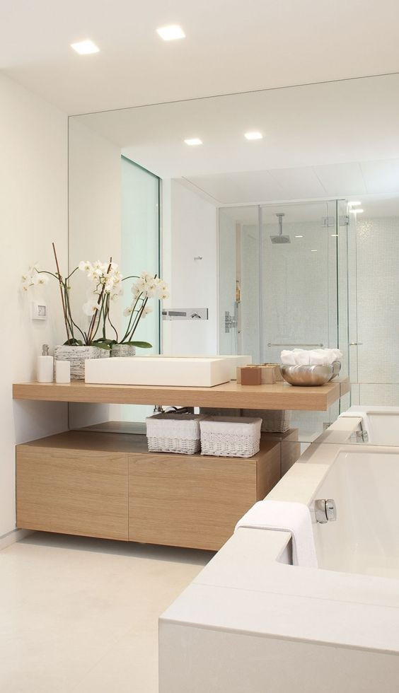 Modern Bathroom Mirror
 30 Cool Ideas To Use Big Mirrors In Your Bathroom DigsDigs
