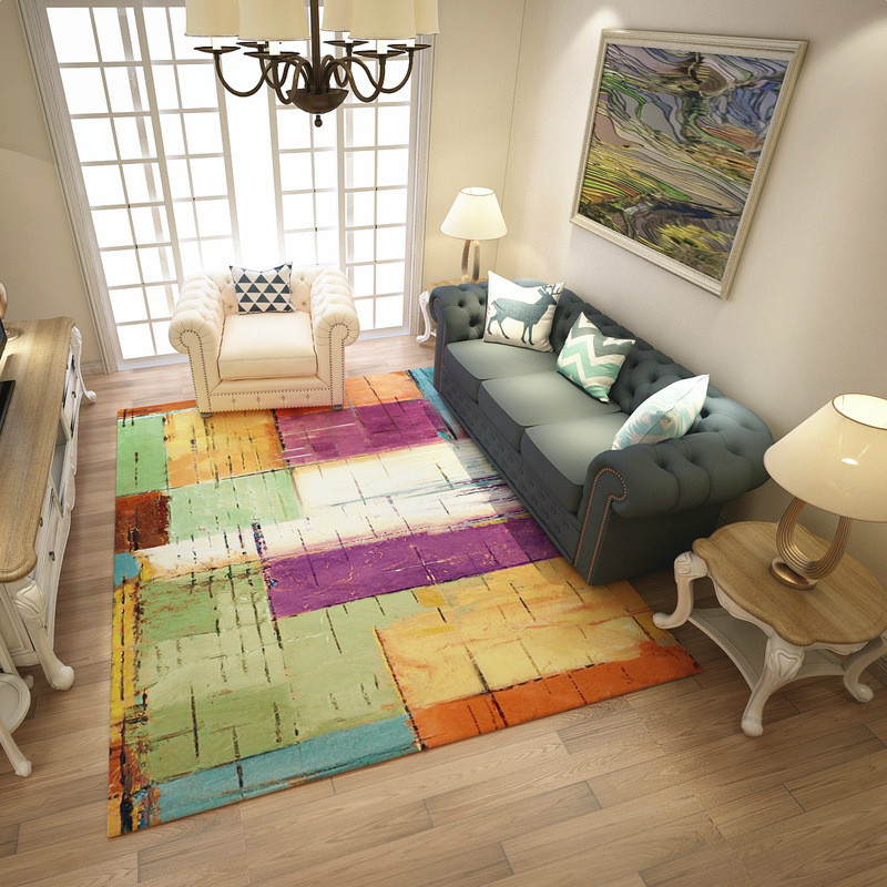 Modern Carpets For Living Room
 Modern Colorful Abstract Carpets For Living Room Art Rugs