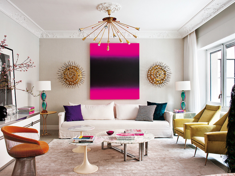 Modern Glam Living Room
 10 Rooms with Mid Century Modern Glamour