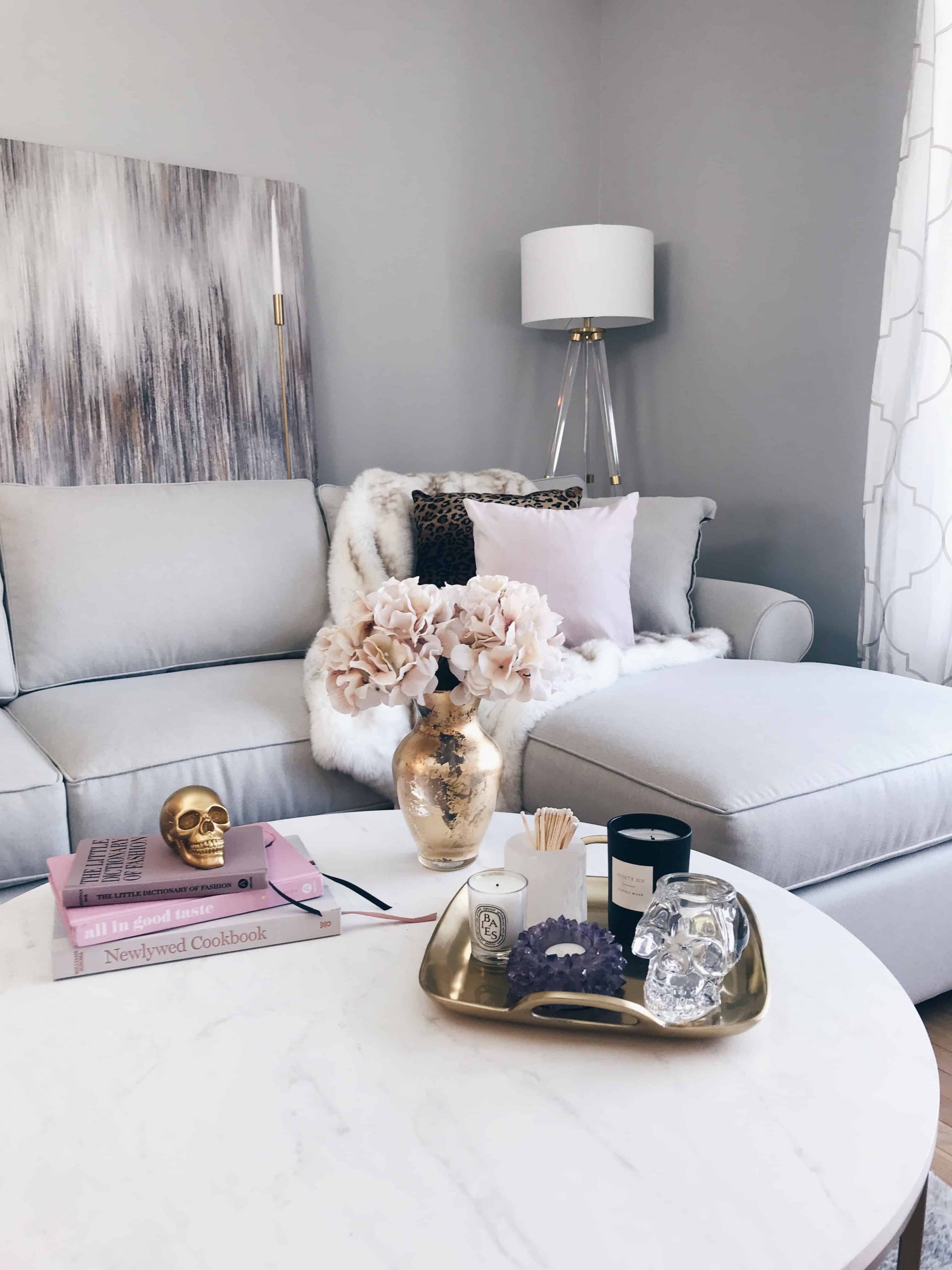 Modern Glam Living Room
 Bringing a Modern Glam Living Room Vision to Life • A