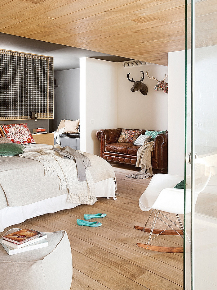 Modern Industrial Bedroom
 Interior Design of Industrial Loft located in Barcelona
