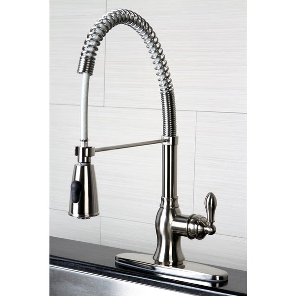 Modern Kitchen Faucets
 Shop American Classic Modern Brushed Nickel Spiral Pull