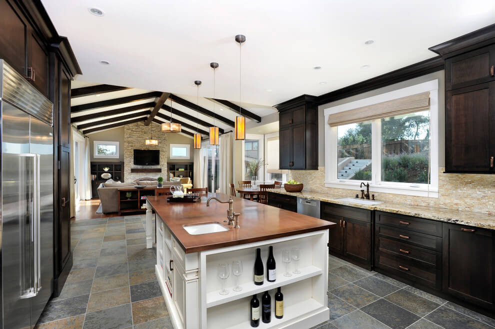 Modern Kitchen Tile Floors
 Slate Floor Tile in a Modern Kitchen – Remodeling Cost