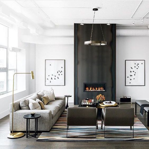 Modern Living Room With Fireplace
 25 Modern Living Rooms That Catch An Eye DigsDigs