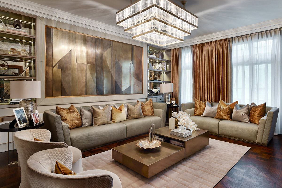 Modern Luxury Living Room
 Contemporary Luxury Design Hyde Park