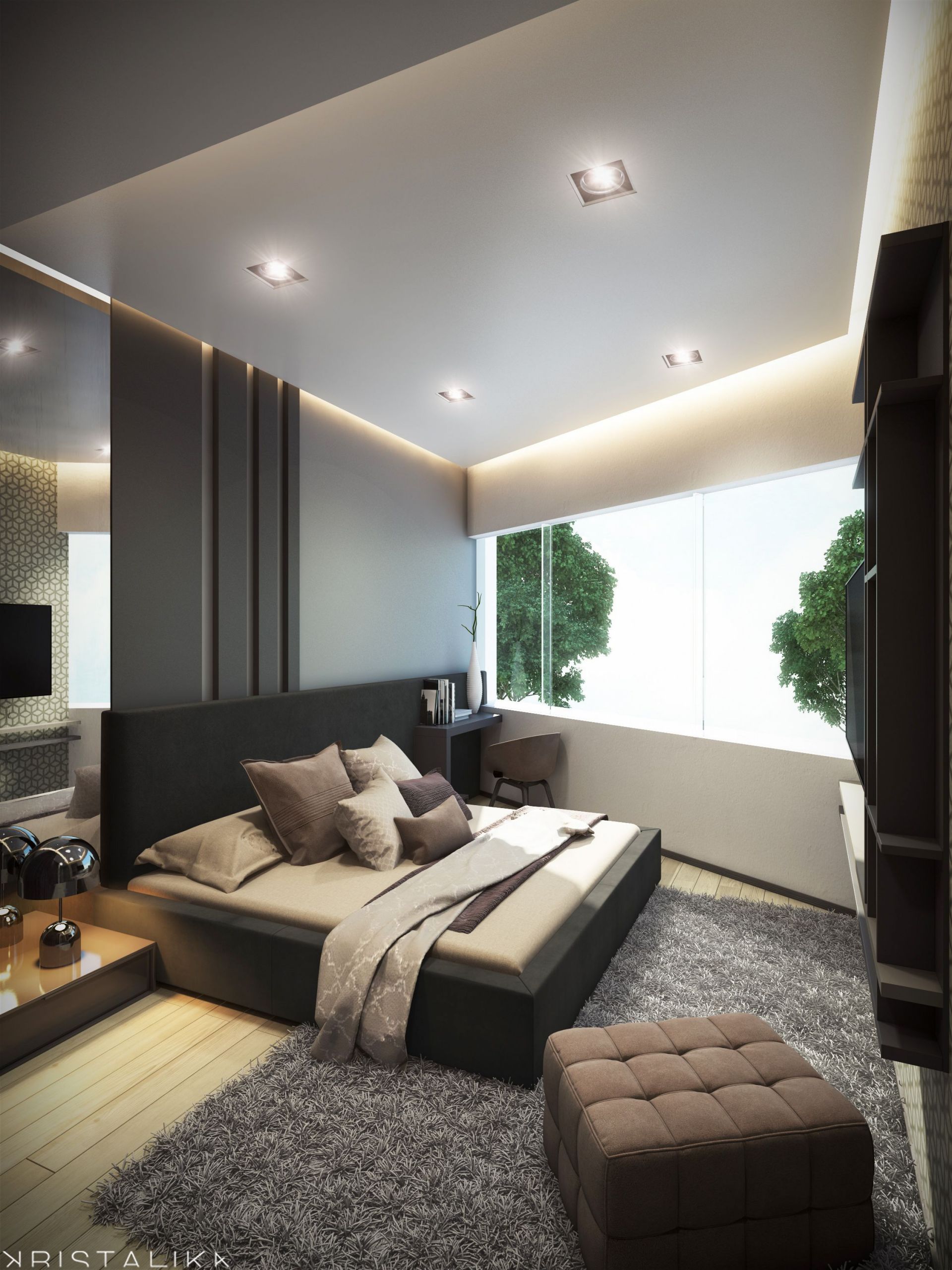Modern Mens Bedroom
 CMC HOUSE in 2019
