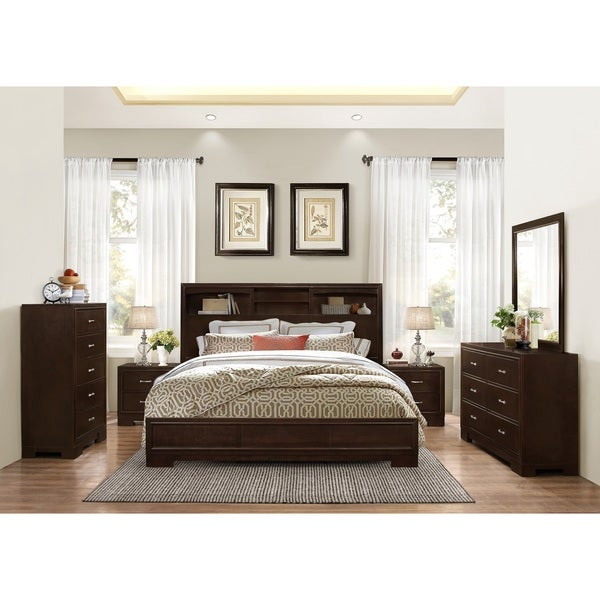 Modern Wood Bedroom Furniture
 Shop Montana Walnut Modern 4 Piece Wood Bedroom Set with