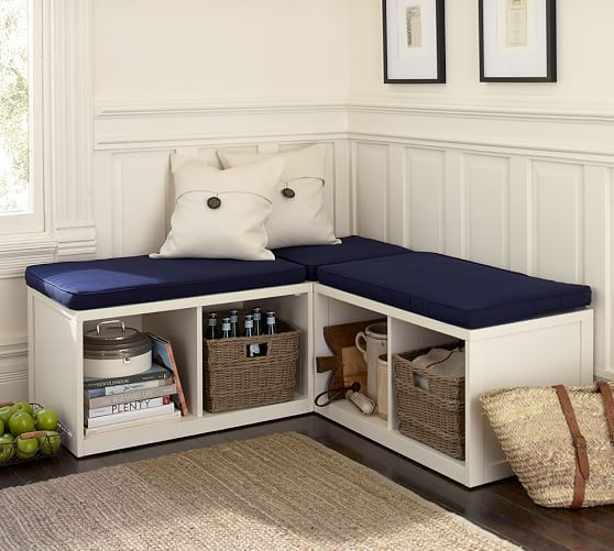 Modular Bench Seating With Storage
 Ryland Modular Banquette Set Pottery Barn