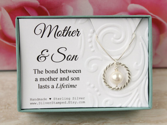Mom Birthday Gift Ideas From Son
 Mother s Day Gift from Son Gift for mom sterling silver