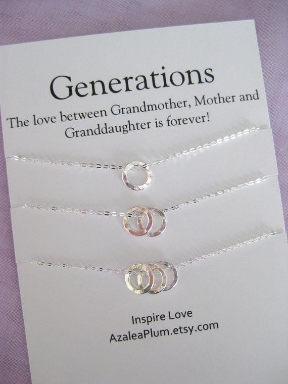 Mom Birthday Gift Ideas From Son
 60th Birthday Gift ideas for Women Generations Necklace