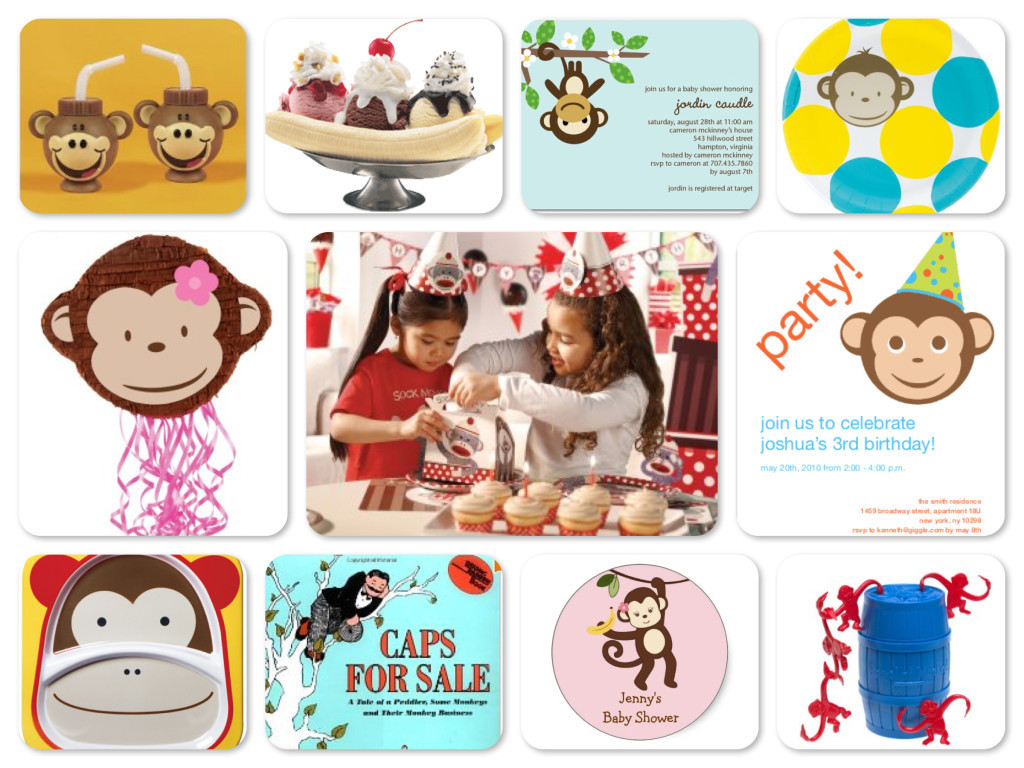Monkey Birthday Party Supplies
 Monkey Around Party Theme Planning Ideas & Supplies