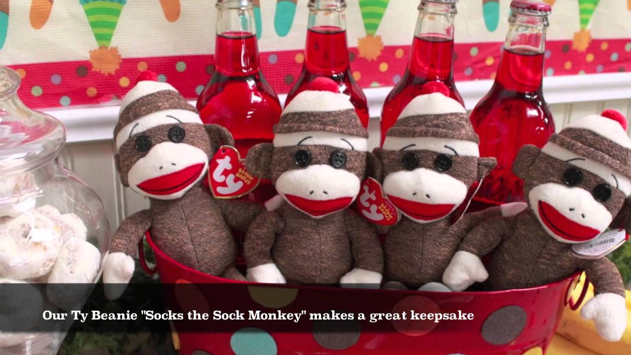 Monkey Birthday Party Supplies
 Sock Monkey Party Supplies