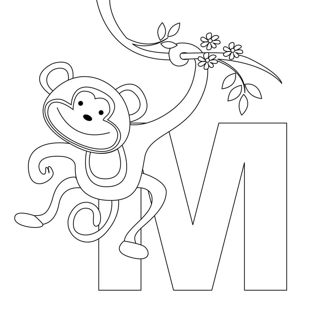 Monkey Coloring Pages For Kids
 Free Printable Monkey Coloring Pages For Kids