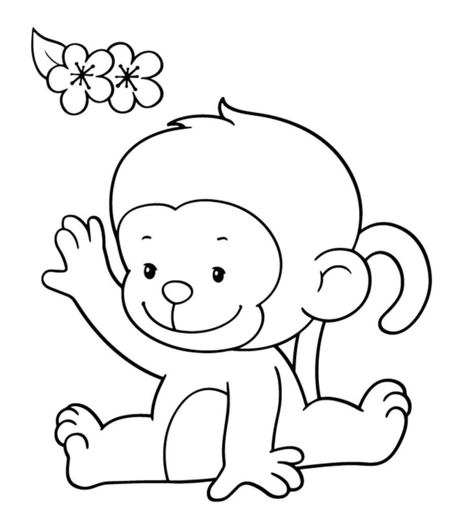 Monkey Coloring Pages For Kids
 Top 25 Free Printable Monkey Coloring Pages For Kids