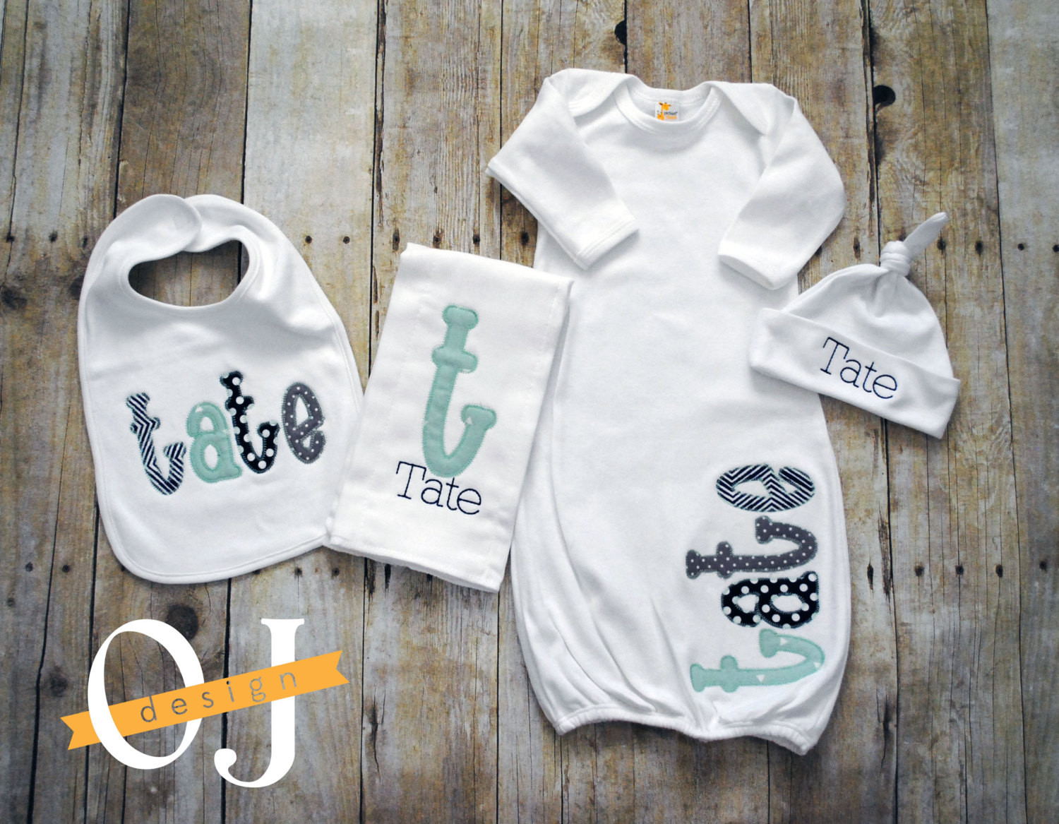 Monogrammed Baby Boy Gifts
 Personalized Baby Boy Gift Set Newborn Gift Set Infant
